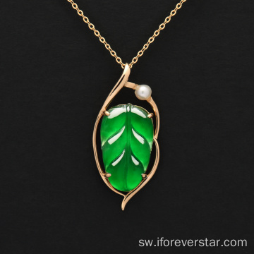 Ping jani asili emerald pendant